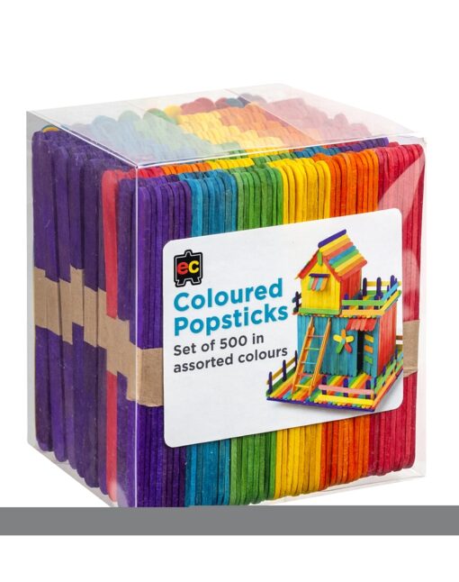 Coloured Popsticks. Set of 500