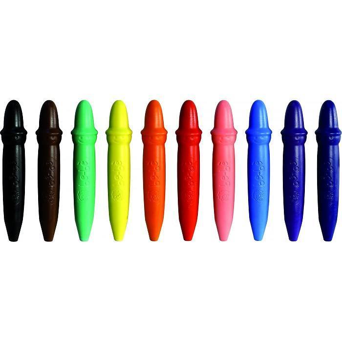 Giotto Be-Be Large Unbreakable Crayons – Pack 10 3 – Craft4Kids Australia