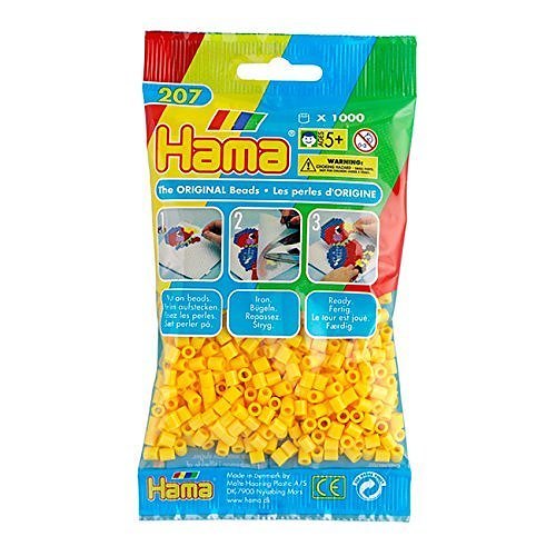Hama Beads - Yellow - pack of 1000 (Standard Beads (Midi))