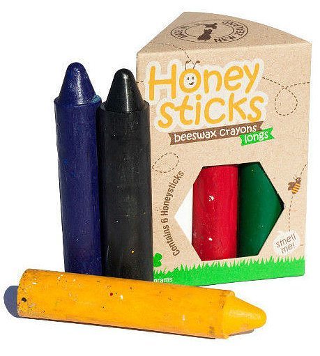 Honey Sticks Beeswax Crayons – Longs (pack of 6) 1