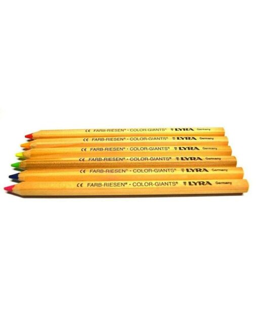 Lyra Color Giants pencils - set of 6 luminous colours