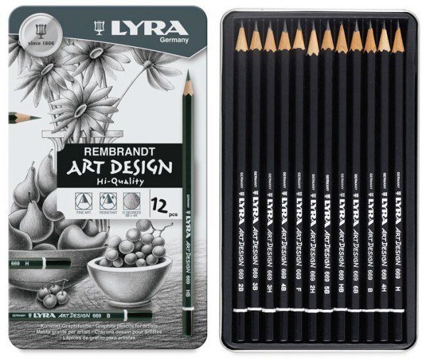 Lyra Rembrandt Art Design Graphite Pencils (set of 12) 1